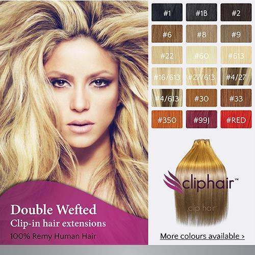 Extra dicke double weft - double, clip